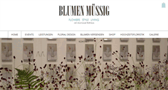 Desktop Screenshot of blumen-muessig.de